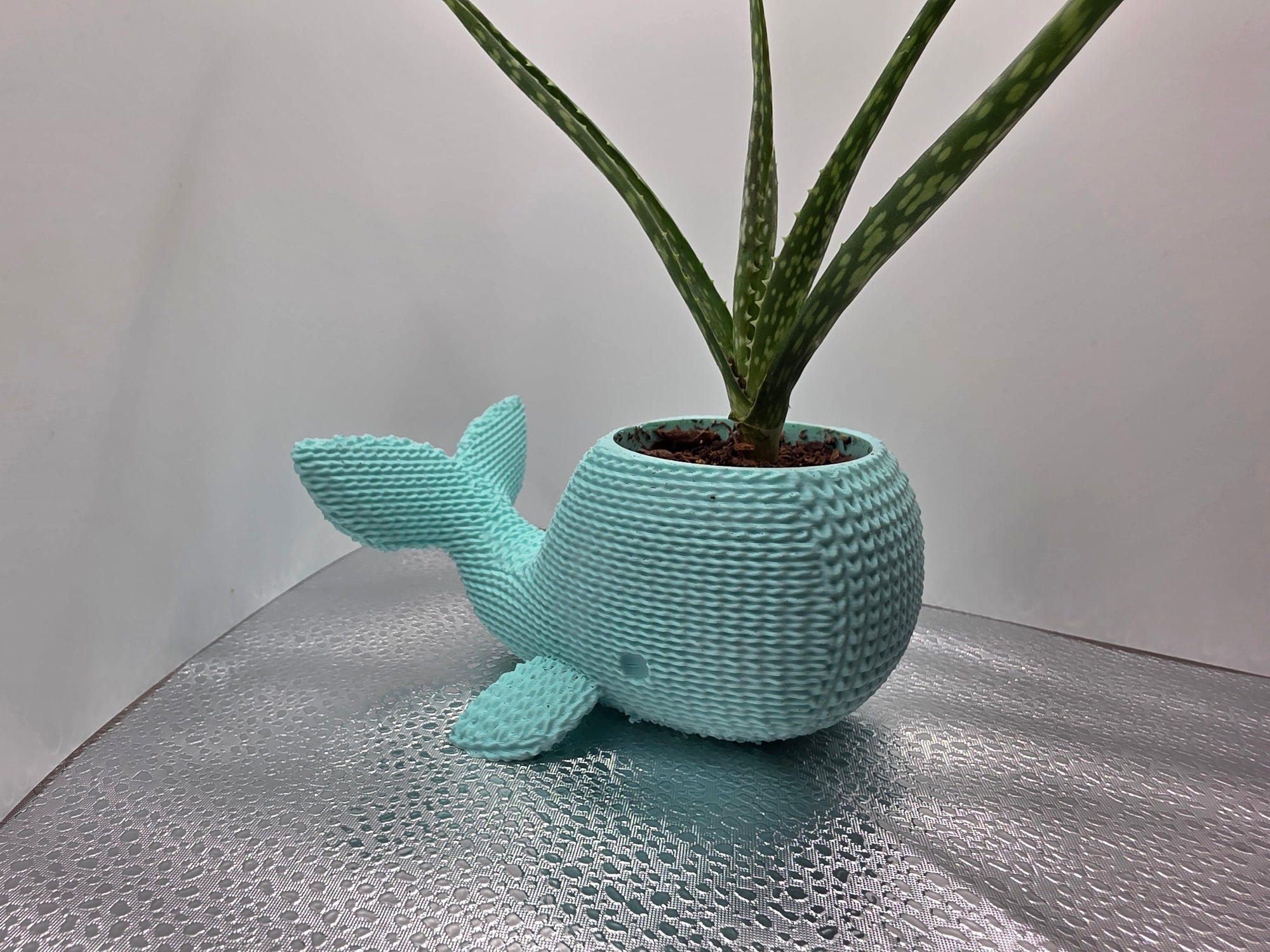 Knitted Whale Pot