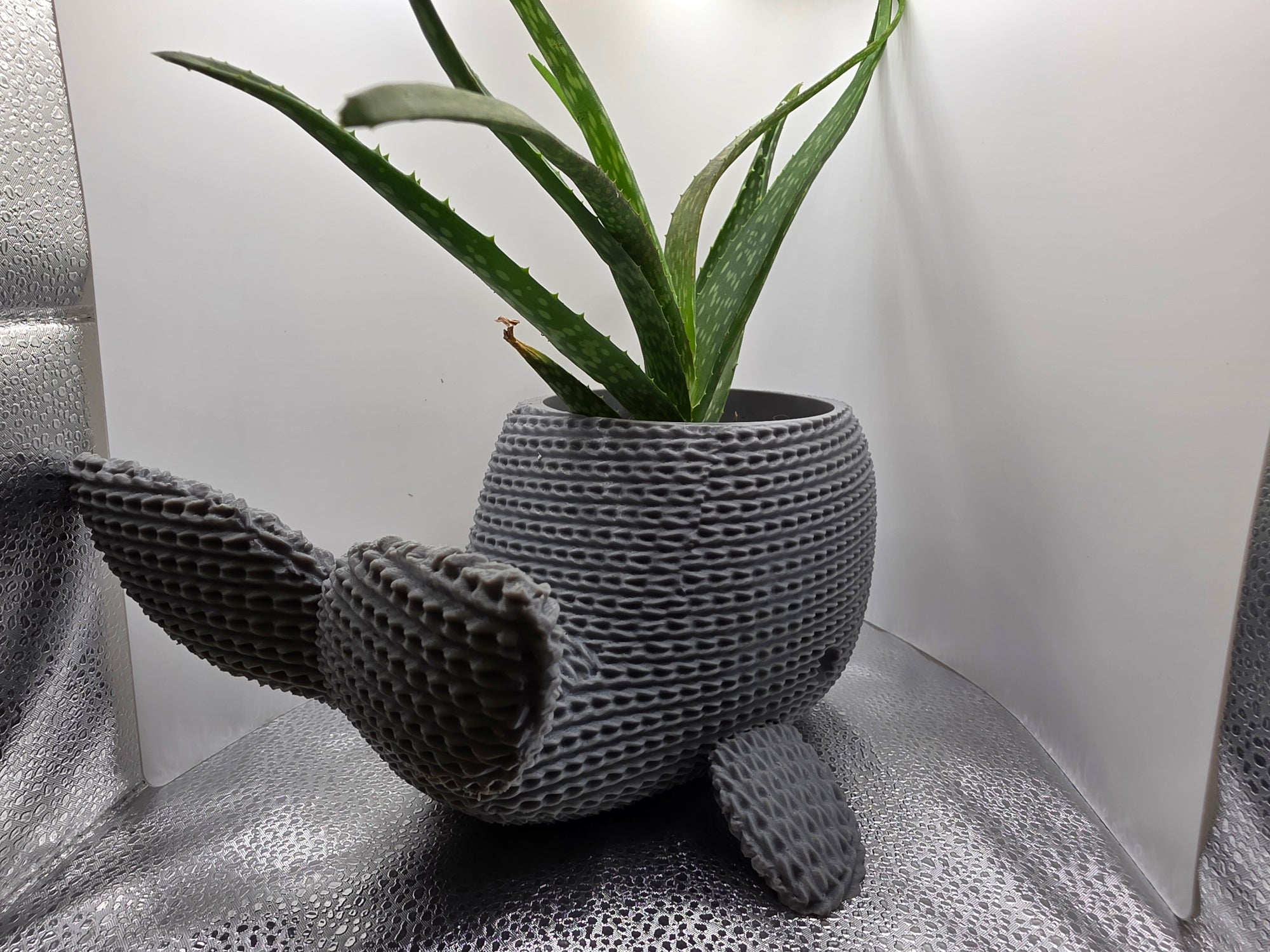 Knitted Whale Pot