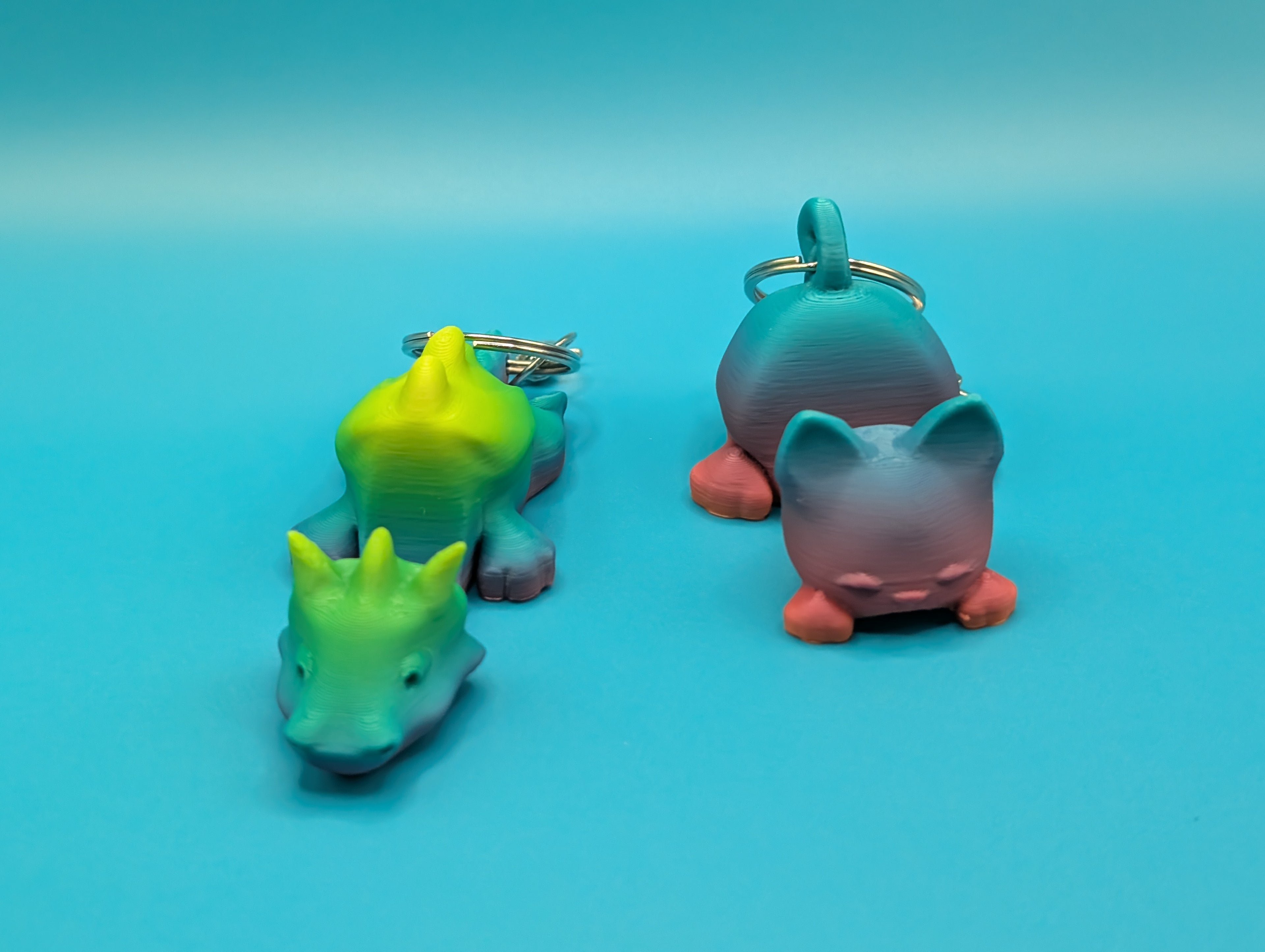 Animal Phone Stand Keychain