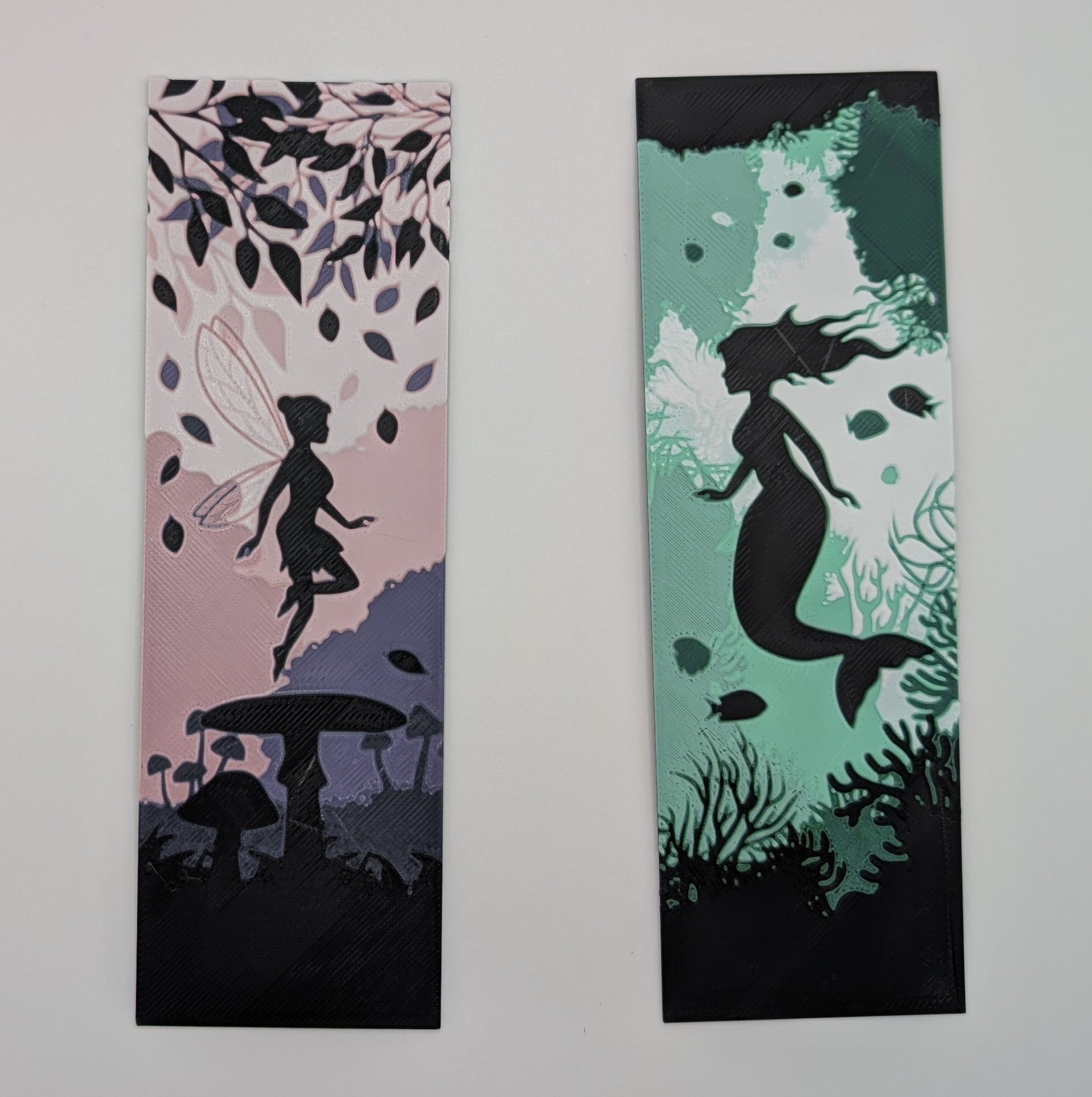 HueForge Bookmark: Fairies and Mermaids