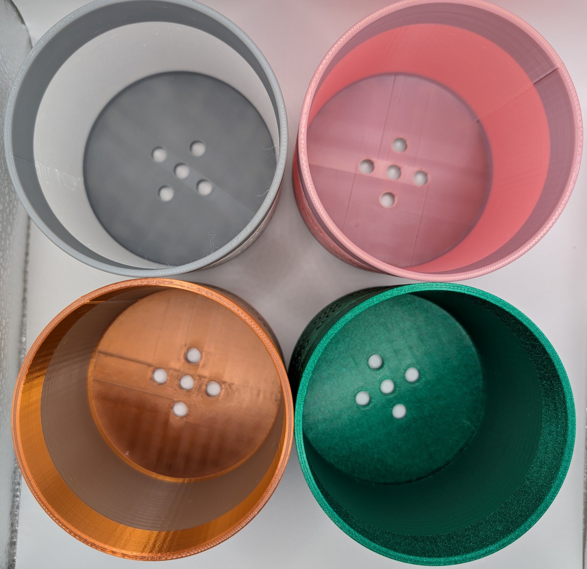 Dual Tone Concentric Circles Planter