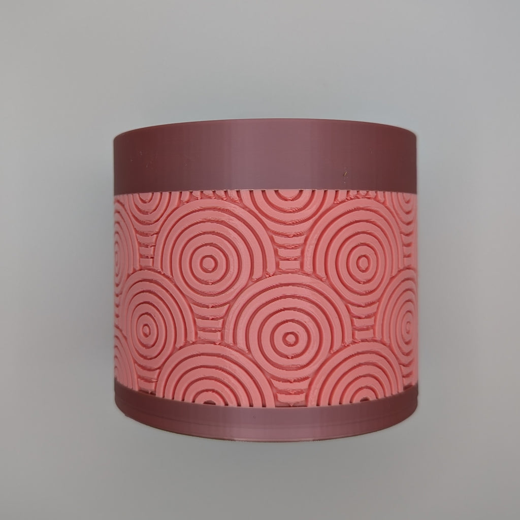 Dual Tone Concentric Circles Planter