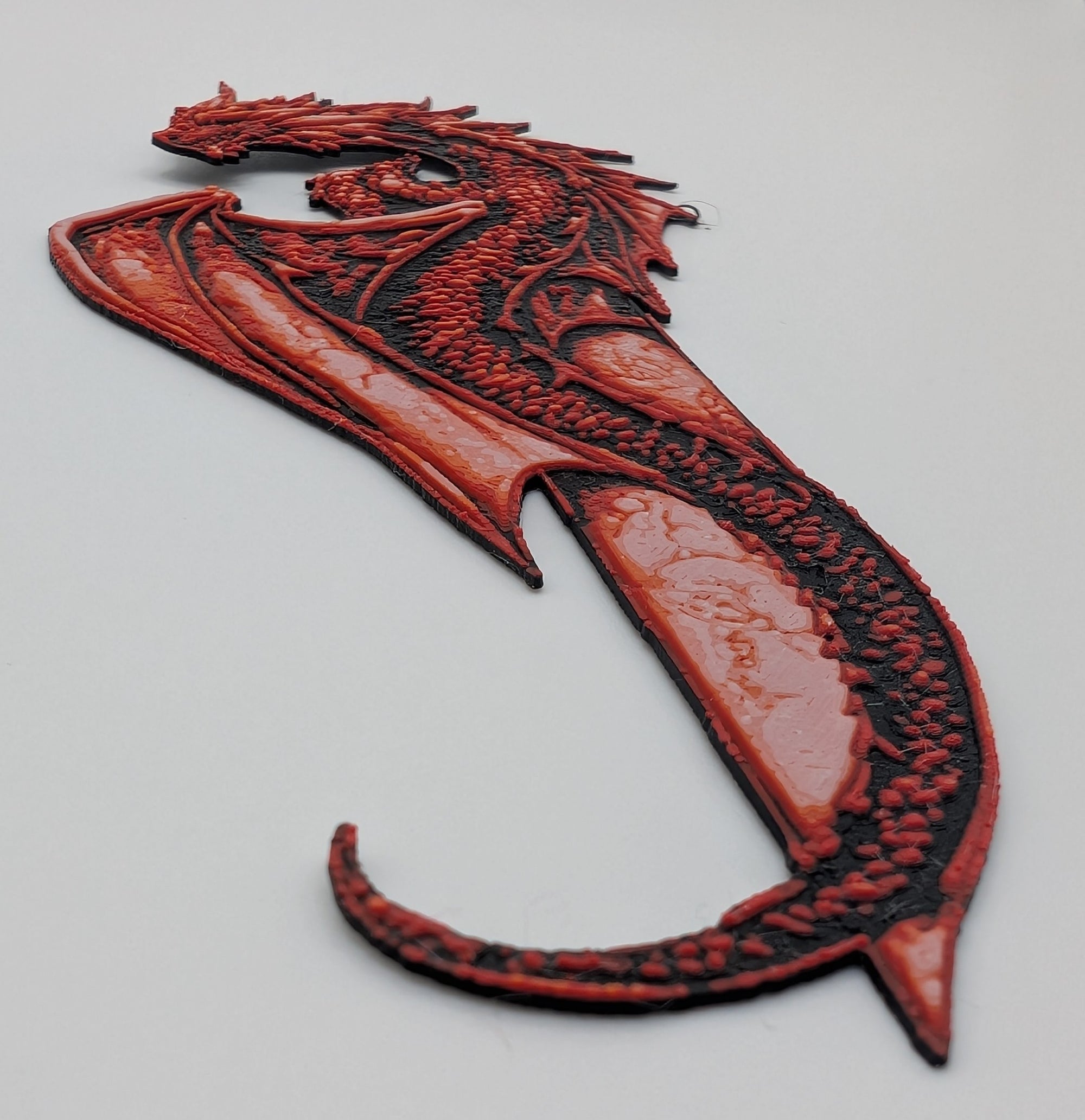 HueForge Bookmark: Dragons