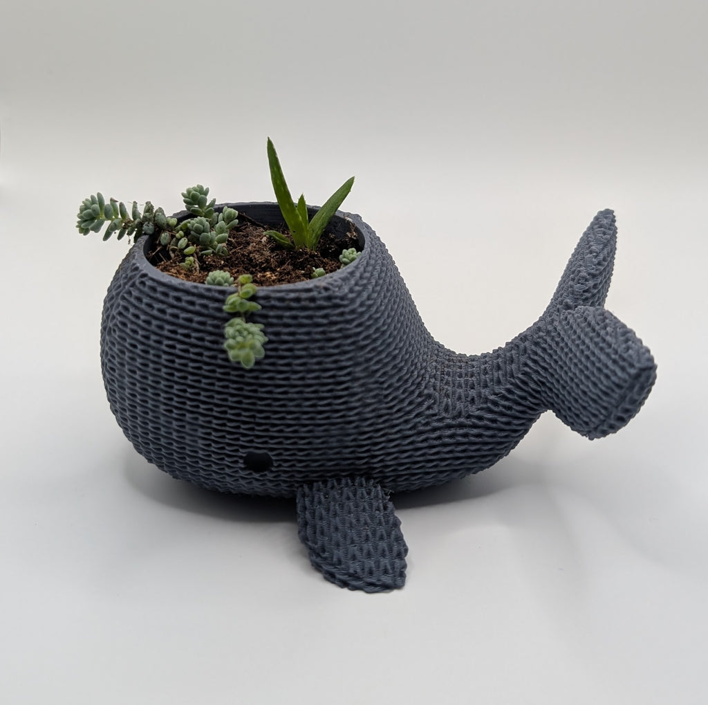 Knitted Whale Pot