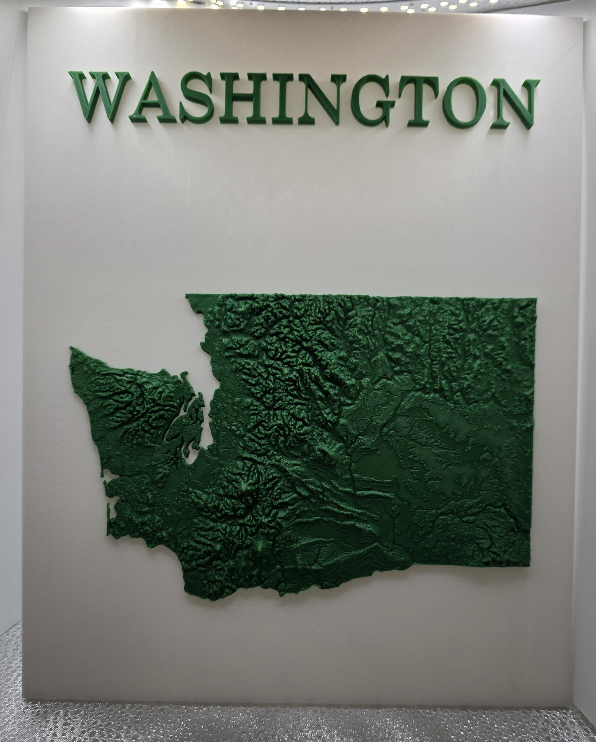 Washington Terrain Map Plaque